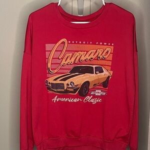 Camaro Red Crew Neck Sweater